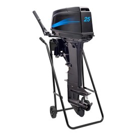 Outboard Boat Motor Cart Foldable Outboard Engine Dolly Heavy Duty Outboard Motor Stand On Wheels Engine Carrier Dolly for Storage, 154 LB/70KG Weight Capacity, Black