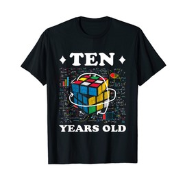 Competitive Speed Cubing 10 Years Old Birthday for Boy Girl T-Shirt