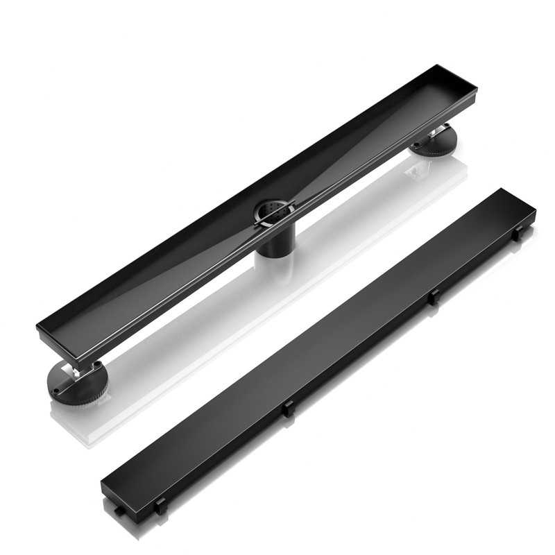 BARONAGE 28 Inch Linear Shower Drain, 2-in-1 Flat & Tile