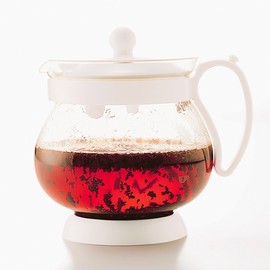 HARIO JPP-50W Jumping Leaf Pot, For 2 to 3 People, White