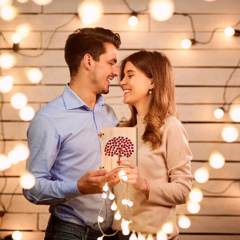 Vicloon Wooden Greeting Cards, Bamboo Cards, Encouragement Card, Wooden Birthday