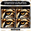 peacoblue Sticker for Bank Cards, Leopard Eyes, Custom Skin Cover