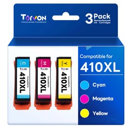 Torvon Remanufactured Ink Cartridge Replacement for Epson 410 410XL T410 T410XL Ink Cartridges Compatible with Epson XP-7100 XP-530 XP-630 XP-640 XP-900 XP-830 Printers(Cyan, Magenta, Yellow)
