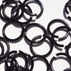 Black Anodized Aluminum Jump Rings 100 3/8 16g Saw Cut
