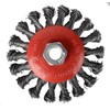 4pc Twist Knot Semi Flat Wire Wheel Cup Brush Set