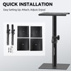 Vondynote Set of 2 Desktop Studio Monitor Speaker Stands Bookshelf