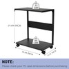 Bfttlity PC Stand Computer Tower Stand 2-Tier Metal CPU Holder