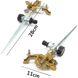 Garden sprinkler CHUNLINLAODA-Impact Circle Sprinkler,Pulsation sprinkler garden sprinkler, Watering of Large Areas up to 450 m²,12 m Reach For Up To 360° Watering Of Your Garden