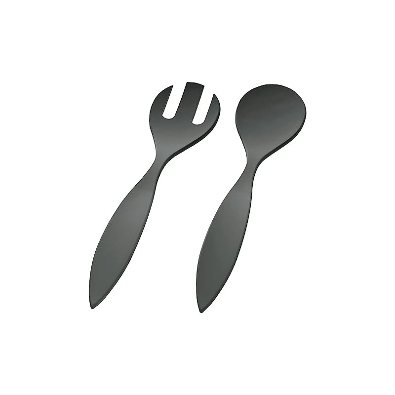 Magu Natur-Design Salad Servers Anthracite Approx. 26 cm Made from