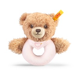 Steiff 12cm Sleep Well Bear Grip Toy (Pink)