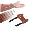 SG Store Outdoor Archery Arm Guard with Reverse Hair, Brown,