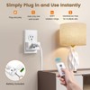 SURAIELEC Remote Control Outlet, Wireless Light Switch - Keychain Remote,