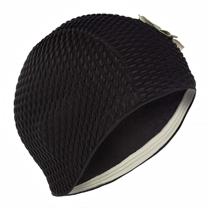 Fashy Damen Badehaube Luftgefüllte Gummi, schwarz, 3119