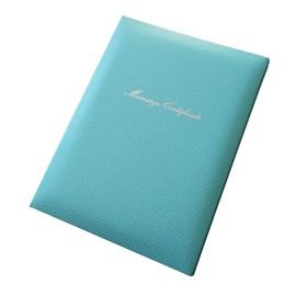 Kyoto Maltaya Marriage Certificate, Church Ceremony, B5, with Picture Frame, Marriage Pledge (Turquoise Blue)