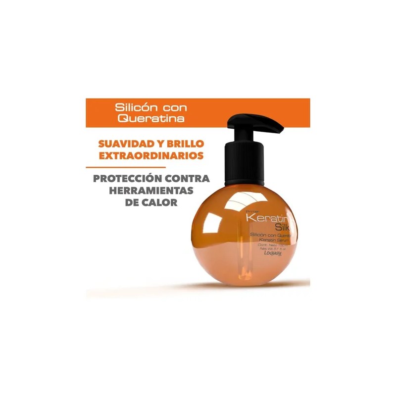 Keratin Silk Loquay Silicón Con Queratina Cabello Sedoso