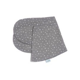 pic Bear Replacement Cover for Nursing Pillow – High-Quality Cuddly Jersey Cotton for Positioning Pillow – Side Sleeper Pillow – 194 cm Premium – Stars Grey/White