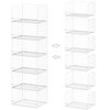 Huxitocan 6-Tier Stackable Closet Organizers and Storage Basket - Foldable