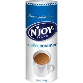 N'Joy Coffee Creamer Powder Easy Pour 16oz Canisters (2pk) Non Dairy w/CC's Sweets & Snacks Custom Scoop