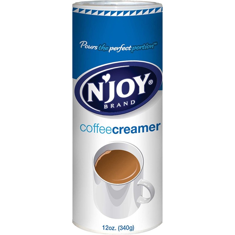 N'Joy Coffee Creamer Powder Easy Pour 16oz Canisters (2pk) Non