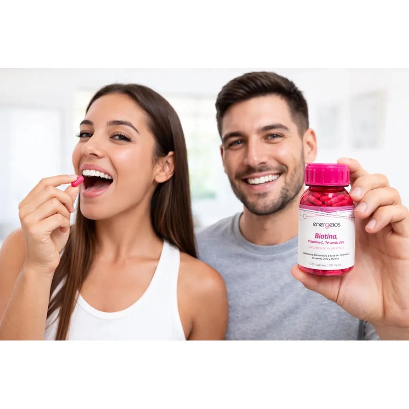 Biotina Cápsulas Pack 3 Botes 360 Cápsulas Total Sin Sabor