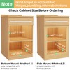 Pull Out Cabinet Organizer, Soft Close Wooden Slide Out Drawers
