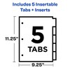 Avery Big Tab Insertable Pocket Plastic Dividers for 3 Ring