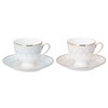 Narumi 97104-20861 Cup & Saucer Set, Aurora, Assorted, Blue &