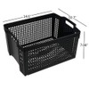 Ucake 45 L Plastic Foldable Laundry Baskets, Black, 2 Packs