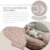 HOBEA-Germany Cover for Breastfeeding Pillow, 190 cm Designs, Grey with