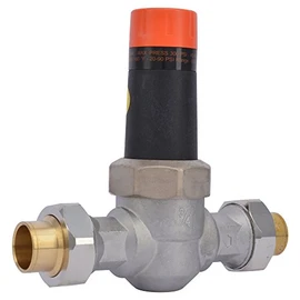 Cash Acme 3/4 Inch EB25 Sweat Double Union Pressure Regulating Valve (PRV), 45 PSI, 23137-0045
