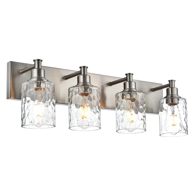 BONLICHT Modern Bathroom Light Fixtures in Brushed Nickel Finish, 2