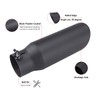 LCGP 3" Inlet Black Exhaust Tip,3" x 4" x 12"