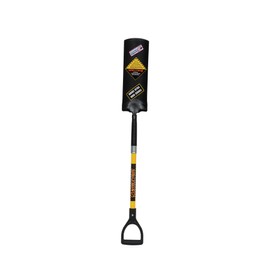 Structron 49782 STR-S819D Forged Post Spade, 29" Yellow Fiberglass Handle, Poly D-Grip