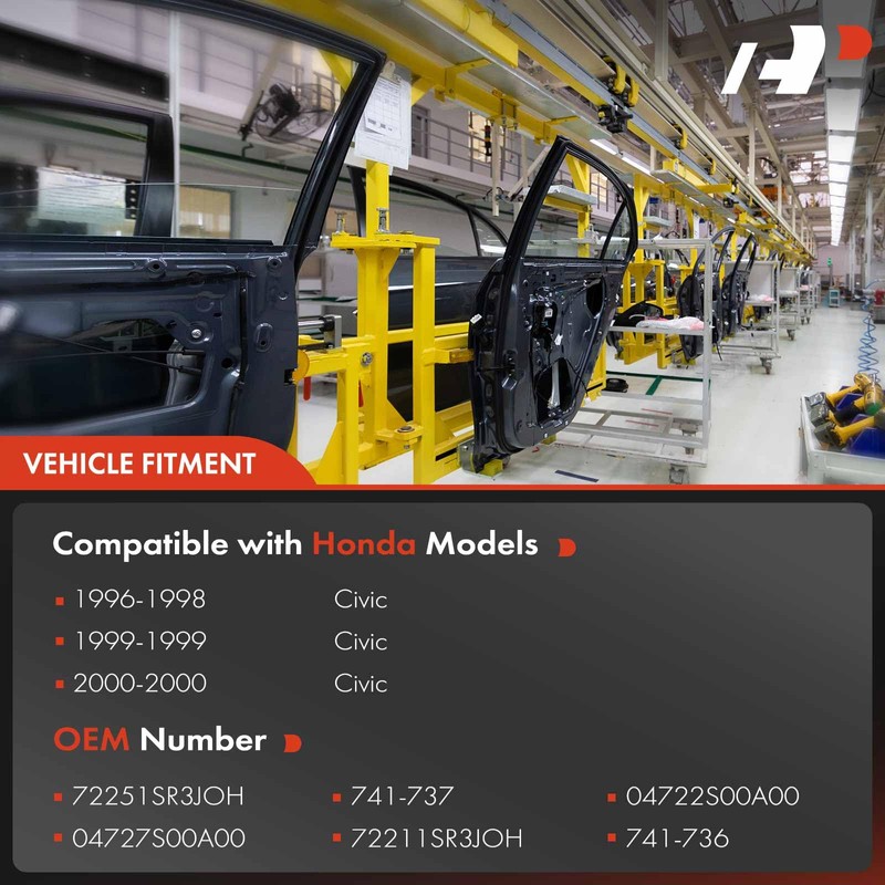 A-Premium Power Window Regulator with Motor Compatible with Honda Civic