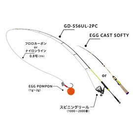 JACKALL Timon Egg Pom Pom, 0.06 oz (1.5 g), Pink