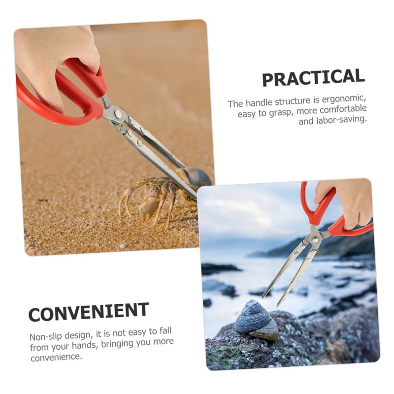 SHOWERORO Sea Crab Grabber Tong Multi-Functional Clamping Tool for Crabs