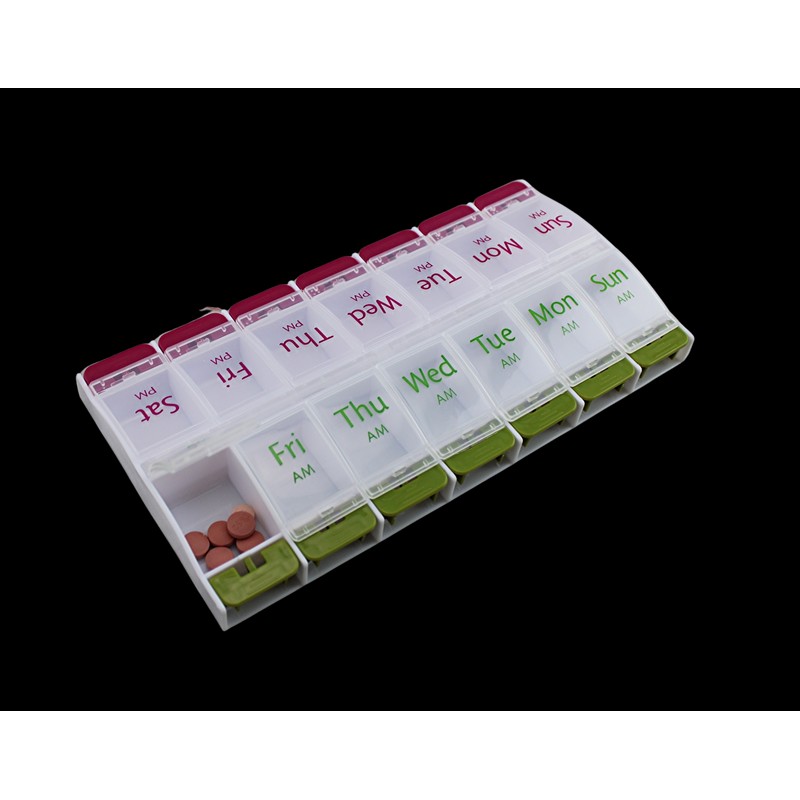 PILLBOX Jumbo Extra Large 8" x 4.25" Pill Organizer 7