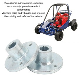 Pair of 17T 3 Stud Rear Wheel Hub Shaft Steel Alloys Rear Axle Wheel Hub for Quad Bike ATV Dune Go Kart with 5 Inch Tires