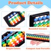 ibasenice ÁBaco De PláStico Multicolor, 17 Varillas para MatemáTicas