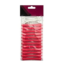 GLAMSA 12 perming rods – Curling hairdressing – DIY tool for hair styling – Hair curling with zero heat damage – Ideal for home or salon use – (Orange Red 9MM)