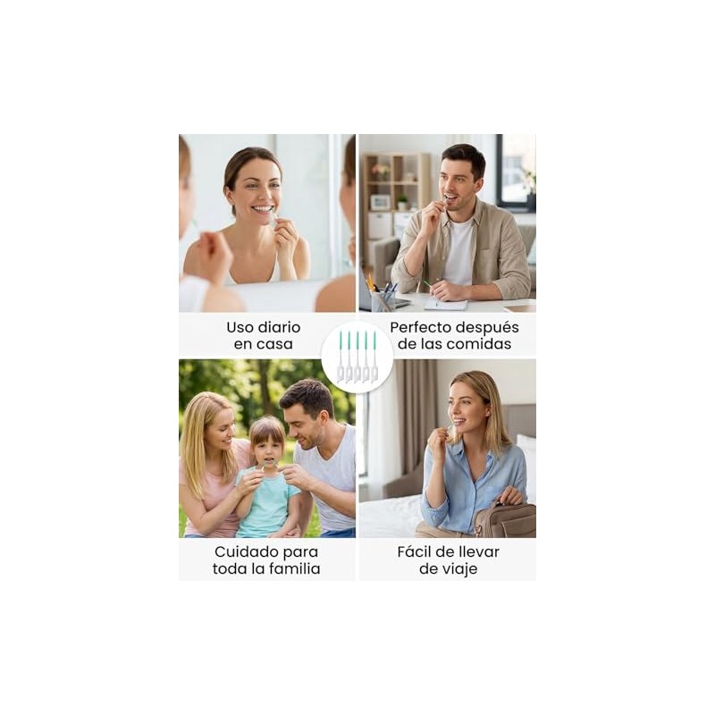 200 Cepillos Interdentales, Cepillos Interdentales Gum, Limpieza Dental Profunda, Para