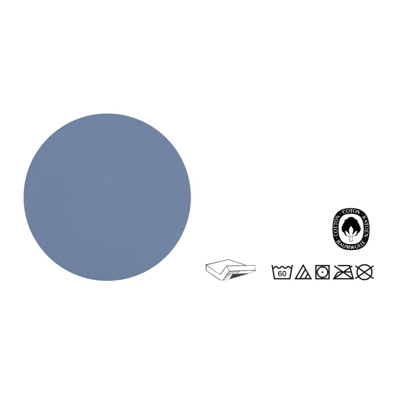 Biberna Fine jersey fitted sheet (Max. mattress height 22 cm)