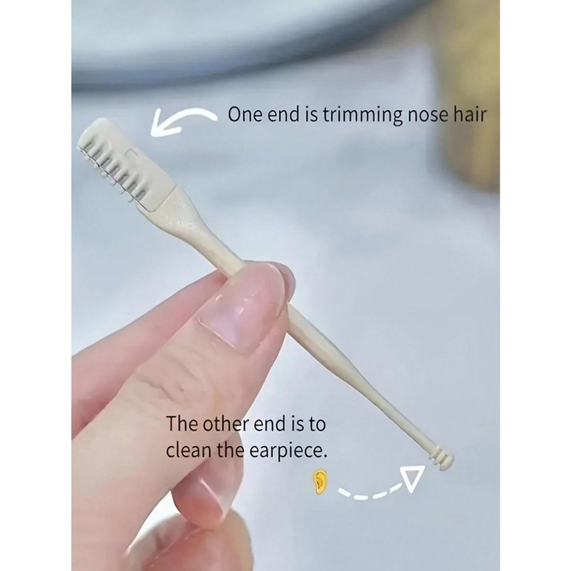 3pcs New Double Sided Nasal Cutter, 360° Rotating Portable for