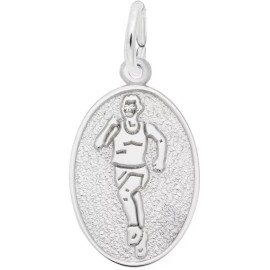 Rembrandt Sterling Silver Runner Oval Charm by Rembrandt