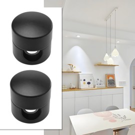 Briny River 5PCS Swag Hook for Chandelier Ceiling Lights Cable for Textile Cables PVC Lamp Cables Surface-Mounted Cable Holder for Fabric Cable Less Than 7.8mm/0.31 Inch (Black)