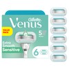 Gillette Venus Extra Smooth Sensitive Womens Razor Blade Refills, 6