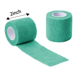 Allruyee 100 Rolls Self Adhesive Bandage Wrap 2 inch Cohesive Bandage Wrap Stretch Bandages Wraps Tape Color Elastic Self-Adherent Tape for Wrist Ankle Sports Swelling Sprains（Rich Color）