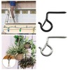 Zerniple Q Shaped Hanger Hooks Screw Hooks with Safety Buckle