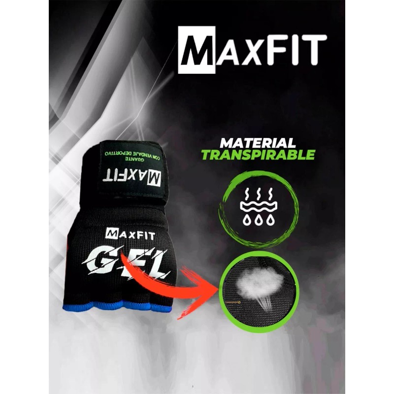 Maxfit Guantes D Boxeo Con Protección De Gel Y Vendaje