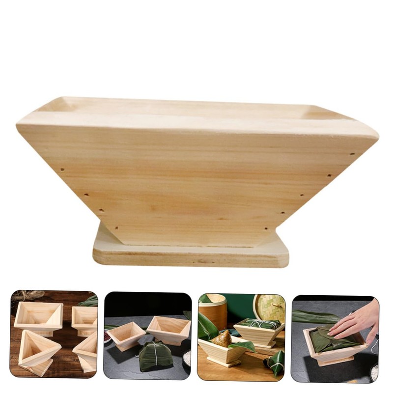 Ciieeo Wooden Rice Dumpling Mold Kitchen Tool for DIY Rice